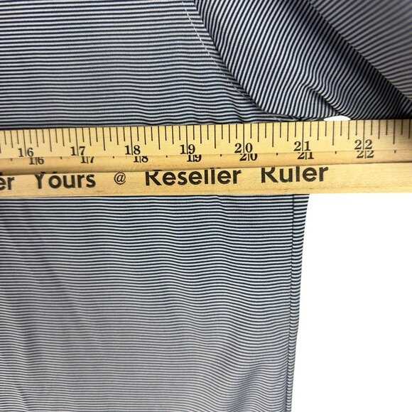 Oobe Team Style Polo Shirt Men M  Gray Repreve Striped Eco-Friendly - Picture 6 of 8